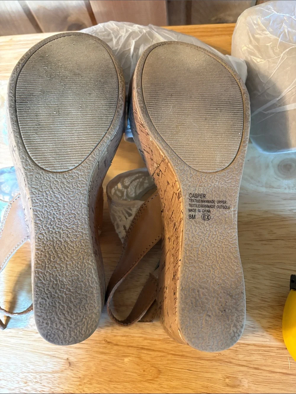 Jellypop Cream Cork Wedges